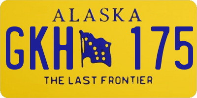 AK license plate GKH175