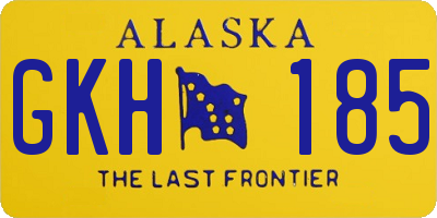 AK license plate GKH185