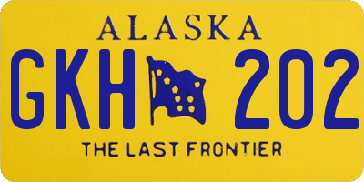 AK license plate GKH202