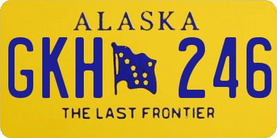 AK license plate GKH246