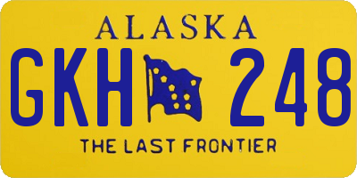 AK license plate GKH248