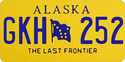 AK license plate GKH252