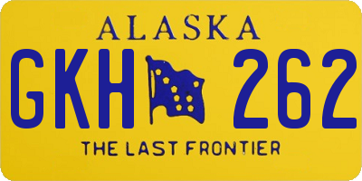 AK license plate GKH262