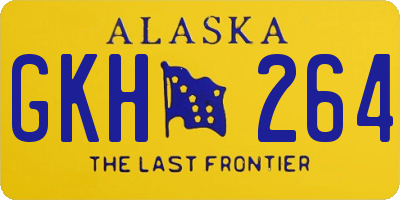 AK license plate GKH264