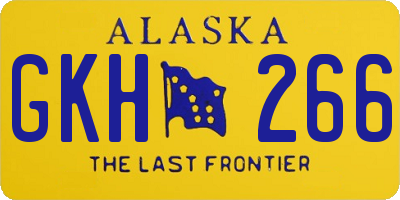 AK license plate GKH266