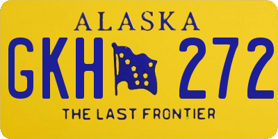 AK license plate GKH272