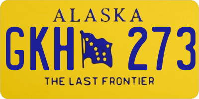 AK license plate GKH273