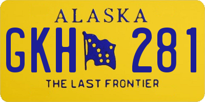 AK license plate GKH281
