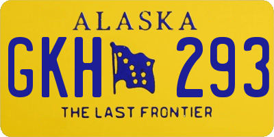 AK license plate GKH293