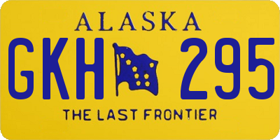 AK license plate GKH295