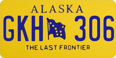 AK license plate GKH306