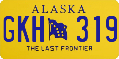 AK license plate GKH319