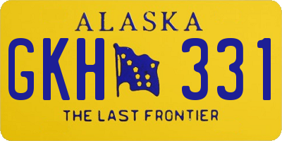 AK license plate GKH331