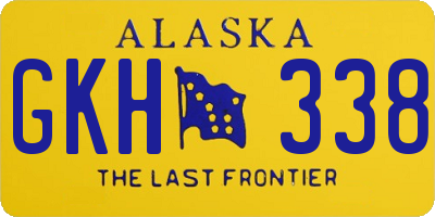 AK license plate GKH338