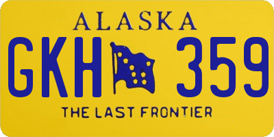 AK license plate GKH359