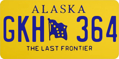 AK license plate GKH364