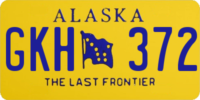 AK license plate GKH372