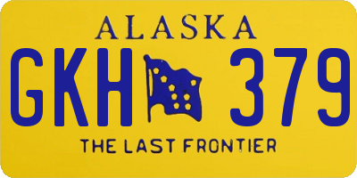 AK license plate GKH379