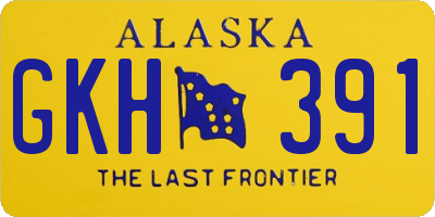 AK license plate GKH391