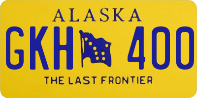 AK license plate GKH400