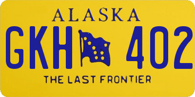 AK license plate GKH402