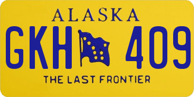AK license plate GKH409