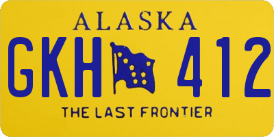 AK license plate GKH412