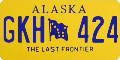 AK license plate GKH424