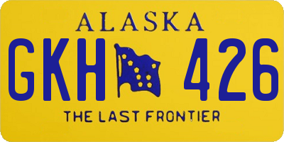 AK license plate GKH426