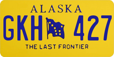 AK license plate GKH427