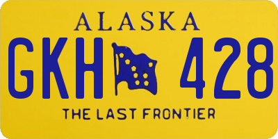AK license plate GKH428