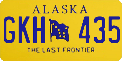AK license plate GKH435