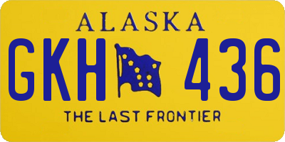 AK license plate GKH436