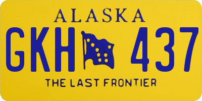 AK license plate GKH437