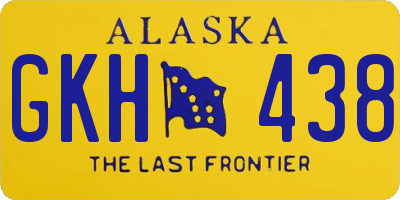 AK license plate GKH438