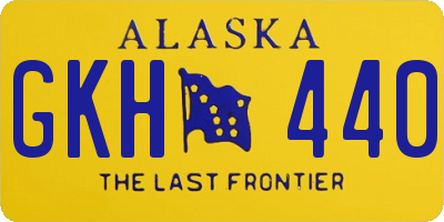 AK license plate GKH440