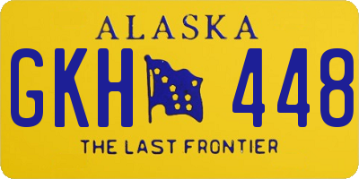 AK license plate GKH448