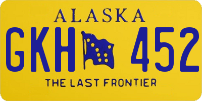 AK license plate GKH452