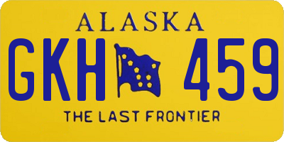 AK license plate GKH459