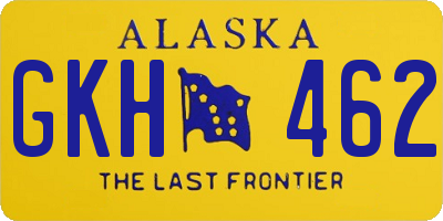 AK license plate GKH462