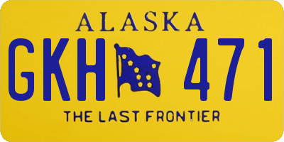 AK license plate GKH471