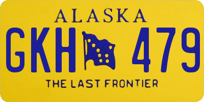AK license plate GKH479