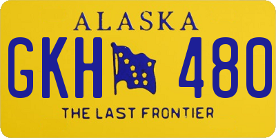 AK license plate GKH480