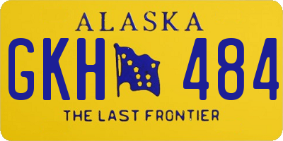 AK license plate GKH484