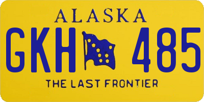 AK license plate GKH485
