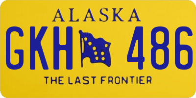 AK license plate GKH486