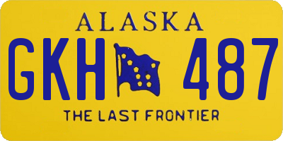 AK license plate GKH487