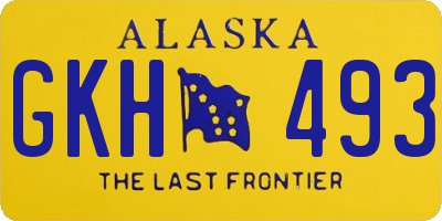 AK license plate GKH493