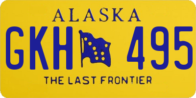 AK license plate GKH495