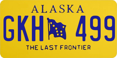 AK license plate GKH499